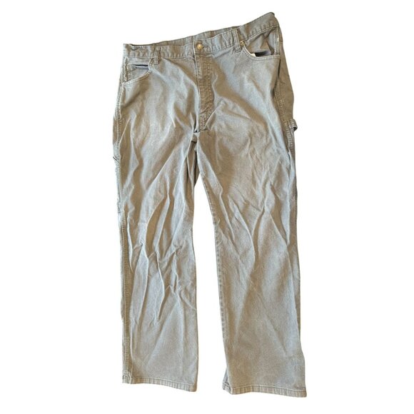 Dickies Work Pants Khaki Carpenter Utility Canvas‎ 38x30 Mens |O1 - Picture 2 of 7
